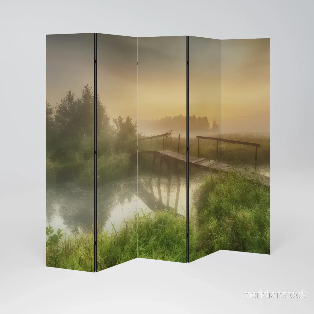 DREAMY HAZE Dekorativ rumsavdelare – 5 paneler - Bild 2