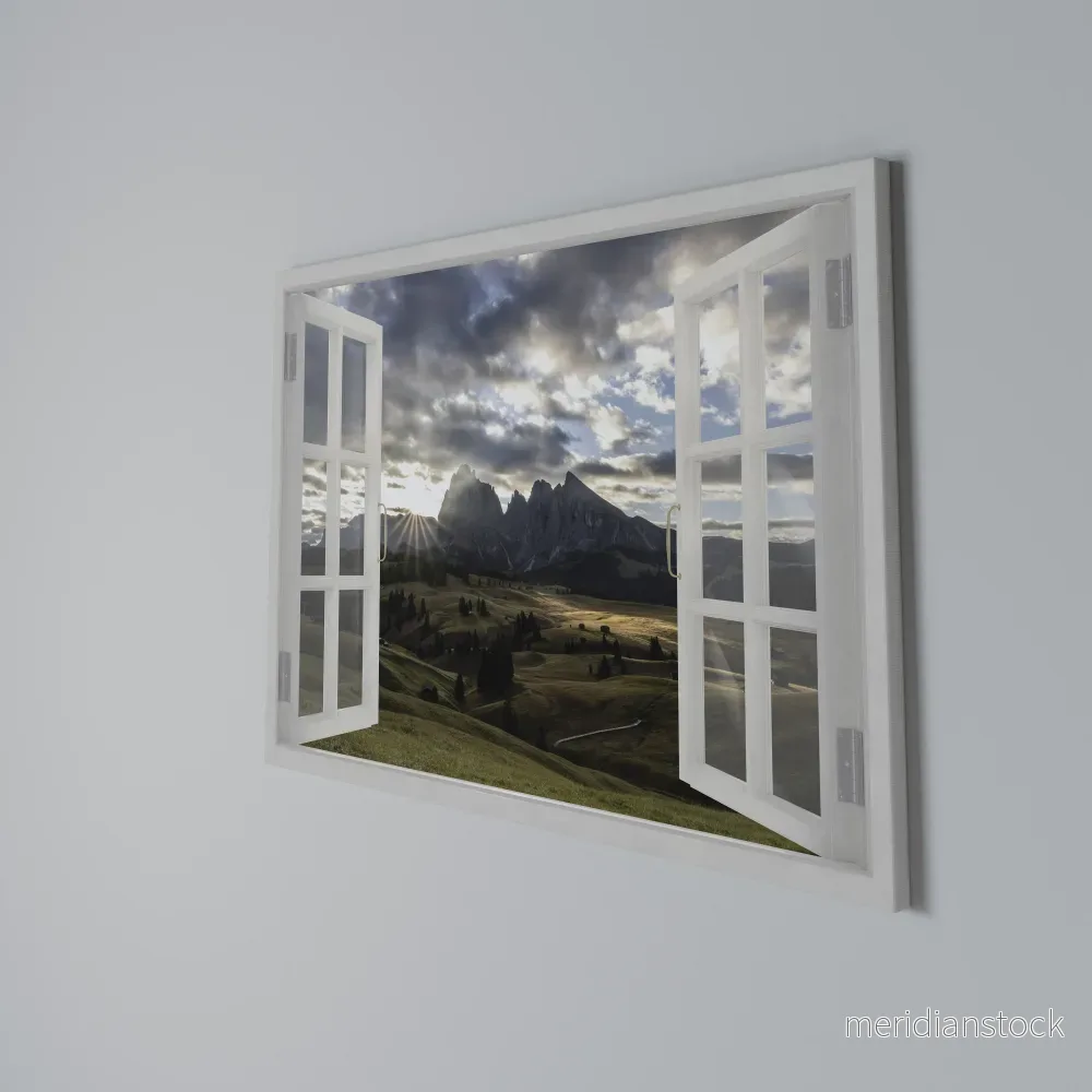 MOUNTAIN VIEWPORT Horizontal Canvas Print - Bild 3