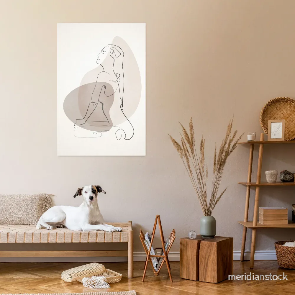 CONTOURS OF BEAUTY Vertical Canvas Print - Bild 2