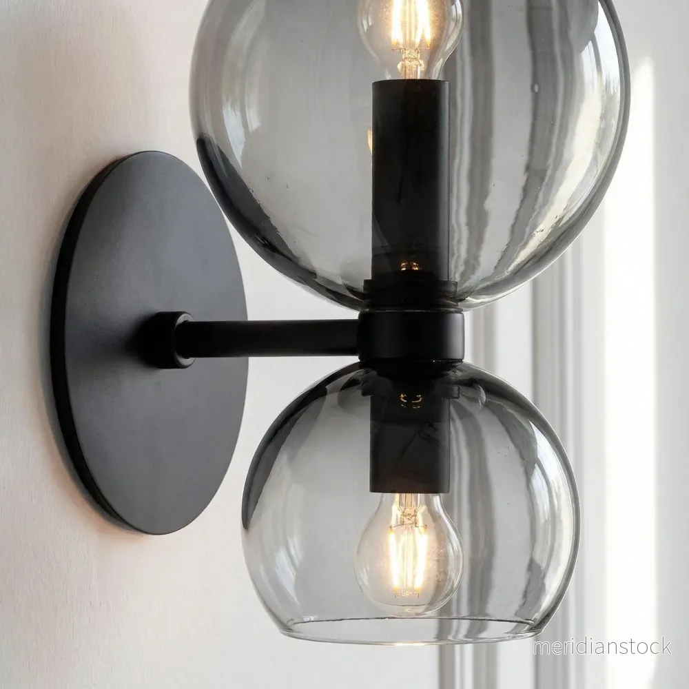 Minimalistisk tvåarmad vägglampa - Glowetta - Bild 3