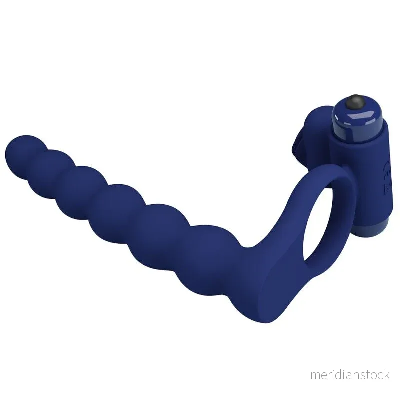 PRETTY LOVE - AJMAL VIBRATING RING WITH PLUG BLUE - Bild 3