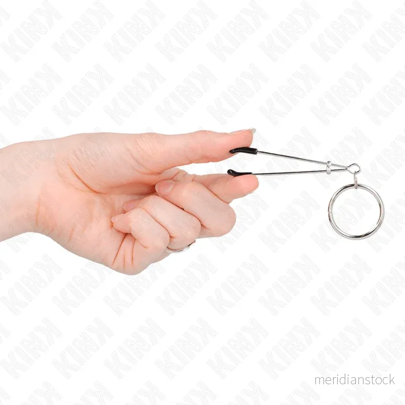 KINK - THIN NIPPLE CLAMPS WITH O-RING 7 CM - Bild 3