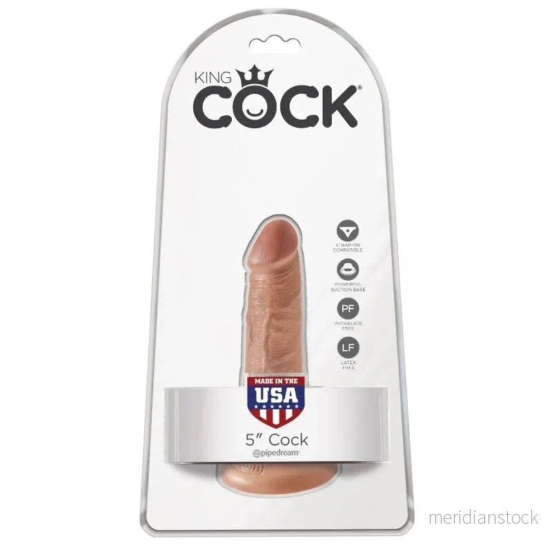 KING COCK - REALISTIC PENIS 12 CM CARAMEL