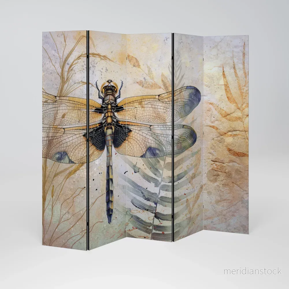 HER HIGHNESS DRAGONFLY Dekorativ rumsavdelare – 5 paneler - Bild 2