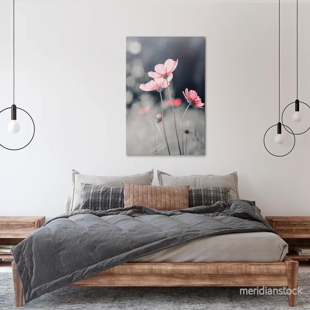 SUBTLE PETAL DANCE Vertical Canvas Print