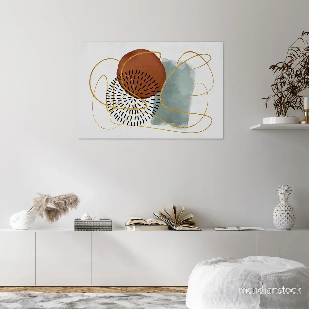 WRAPPED IN SHAPE Horizontal Canvas Print