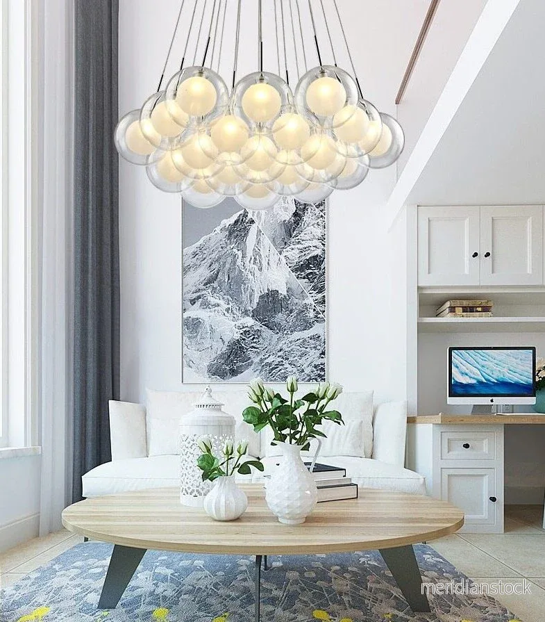 Ljuskrona Cluster LED – modern nordisk hängande taklampa för kök och matsal - Bild 2