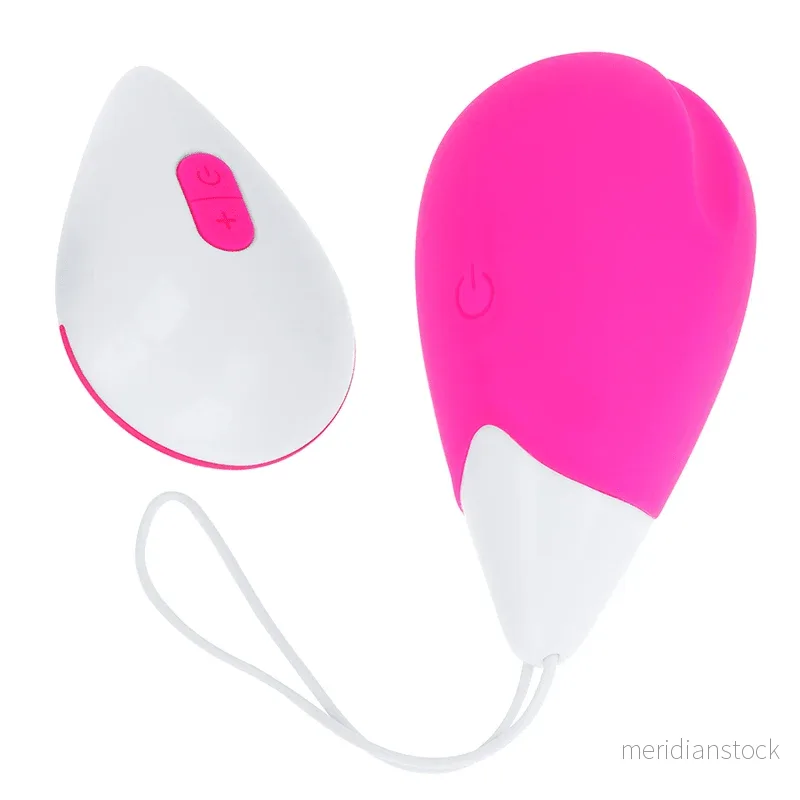 OHMAMA - TEXTURED VIBRATING EGG 10 MODES PINK AND WHITE - Bild 2