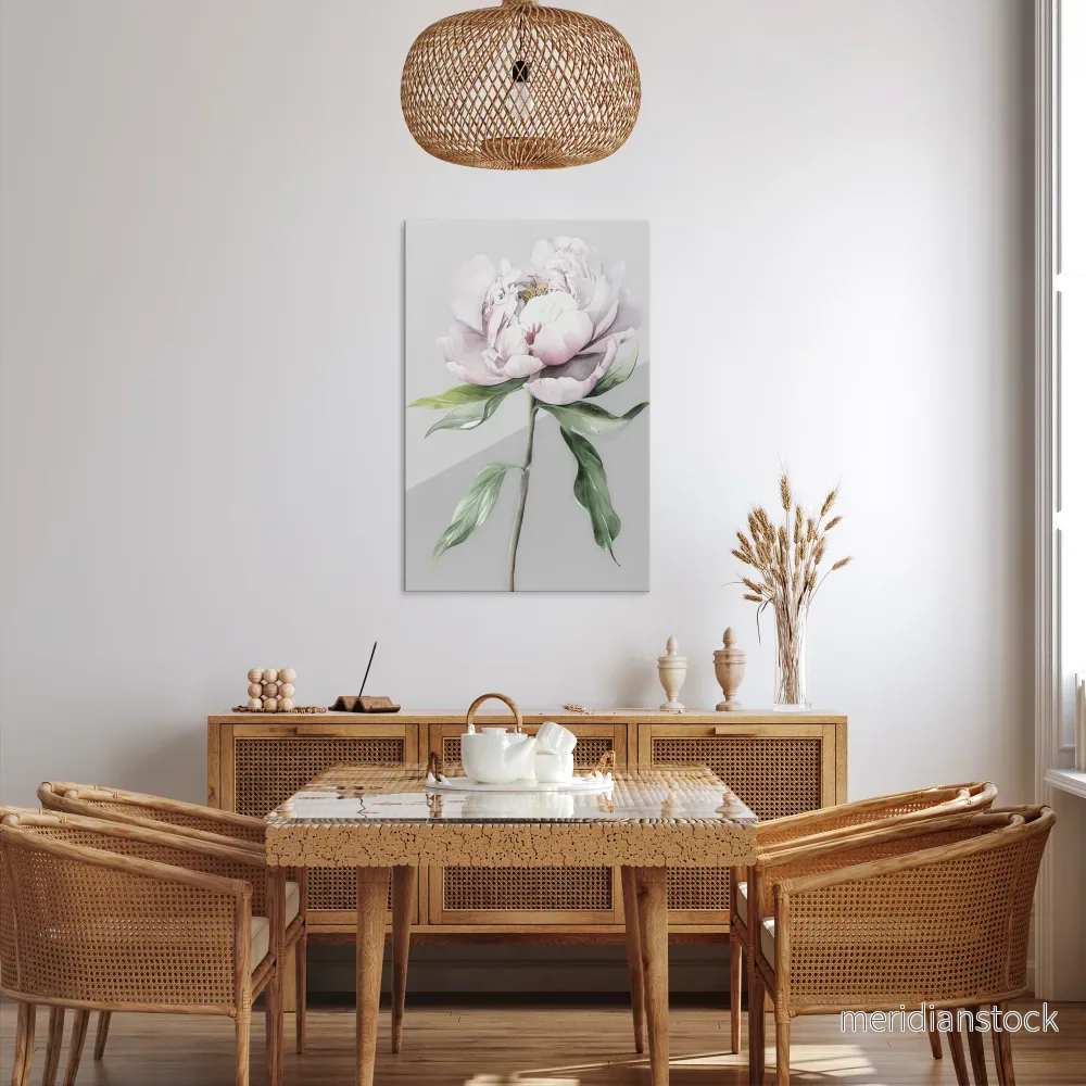 EVOCATIVE FLORAL FANTASY Vertical Canvas Print