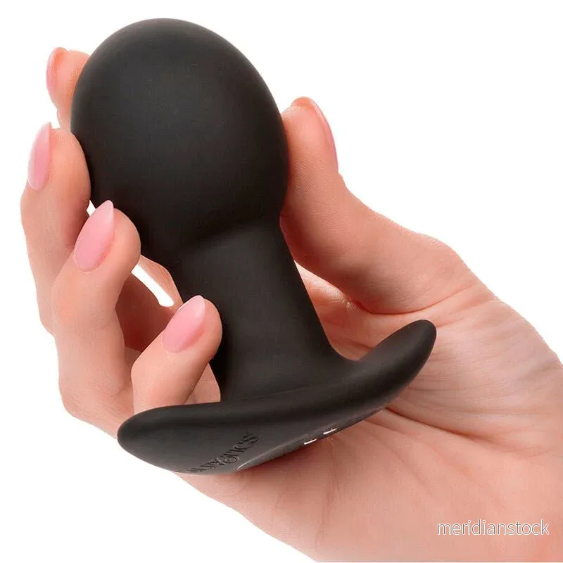 CALEXOTICS - ROCK BOTTOM ANAL PLUG 10 VIBRATIONS SILICONE BLACK - Bild 2