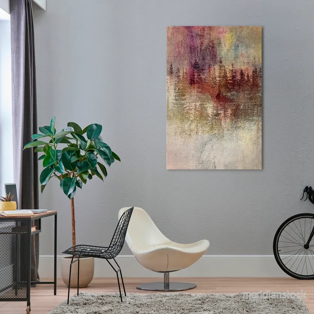 VEILED SUMMIT Vertical Canvas Print - Bild 2