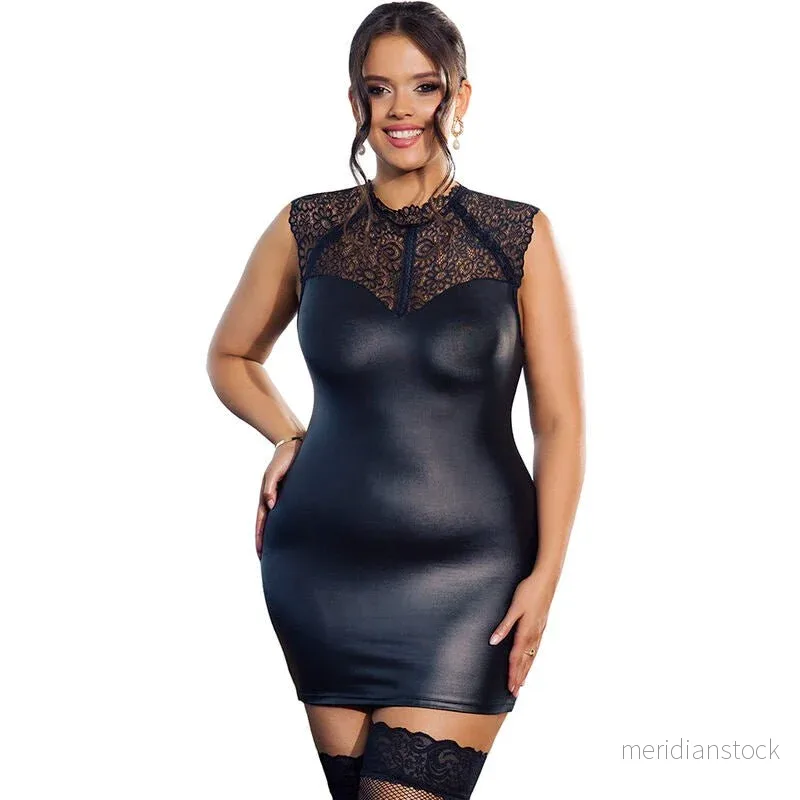 SUBBLIME - SEXY LEATHER DRESS S/M - Bild 2