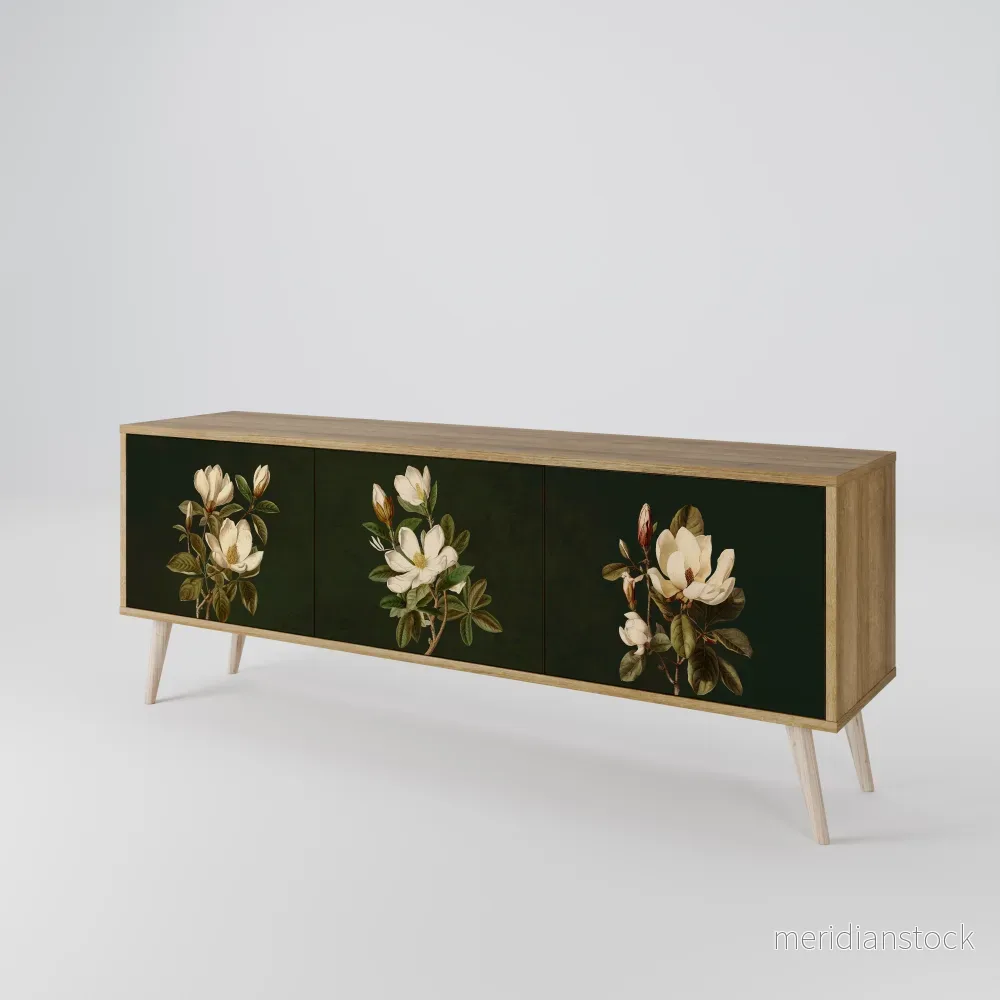 FLORAL NOIR TV-bänk med 3 dörrar FLORAL NOIR TV-bänk med 3 dörrar