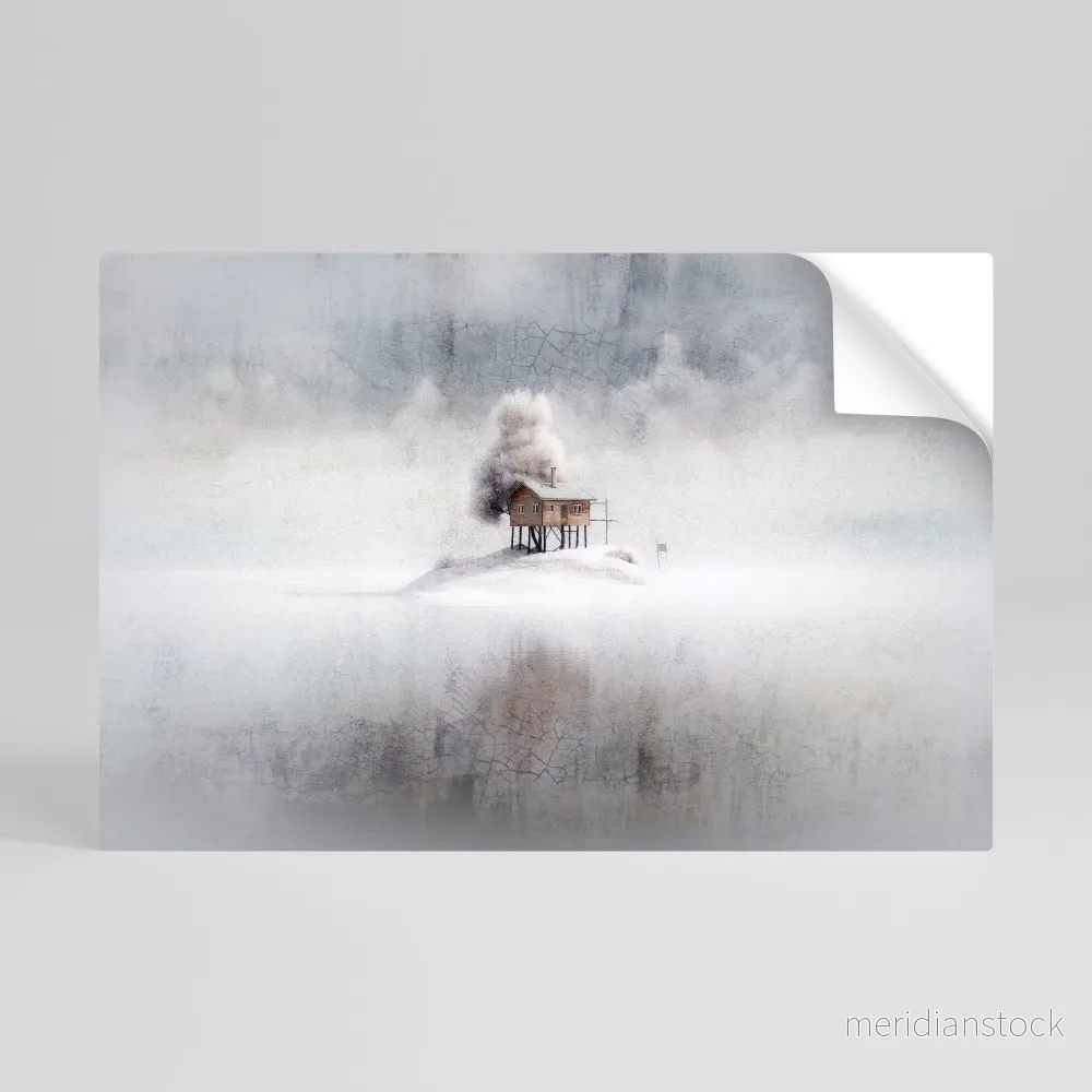 SILENT CABIN Självhäftande Horisontell Poster - Bild 3