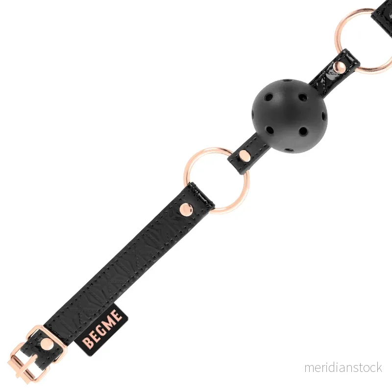 BEGME - BLACK EDITION BALL GAG VEGAN LEATHER - Bild 3