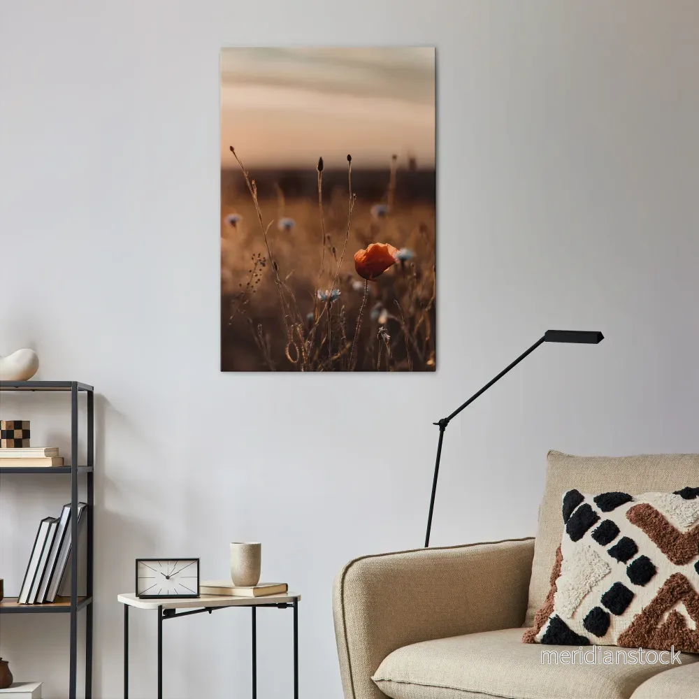 GLOWING MEADOWS AT DUSK Vertical Canvas Print - Bild 2
