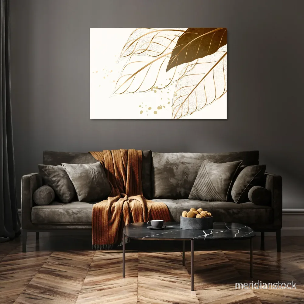 ELEGANCE IN FOLIAGE Horizontal Canvas Print