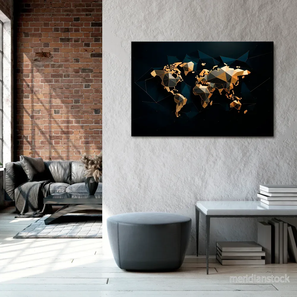 SHIMMERING WORLD SYMMETRY Horizontal Canvas Print - Bild 2