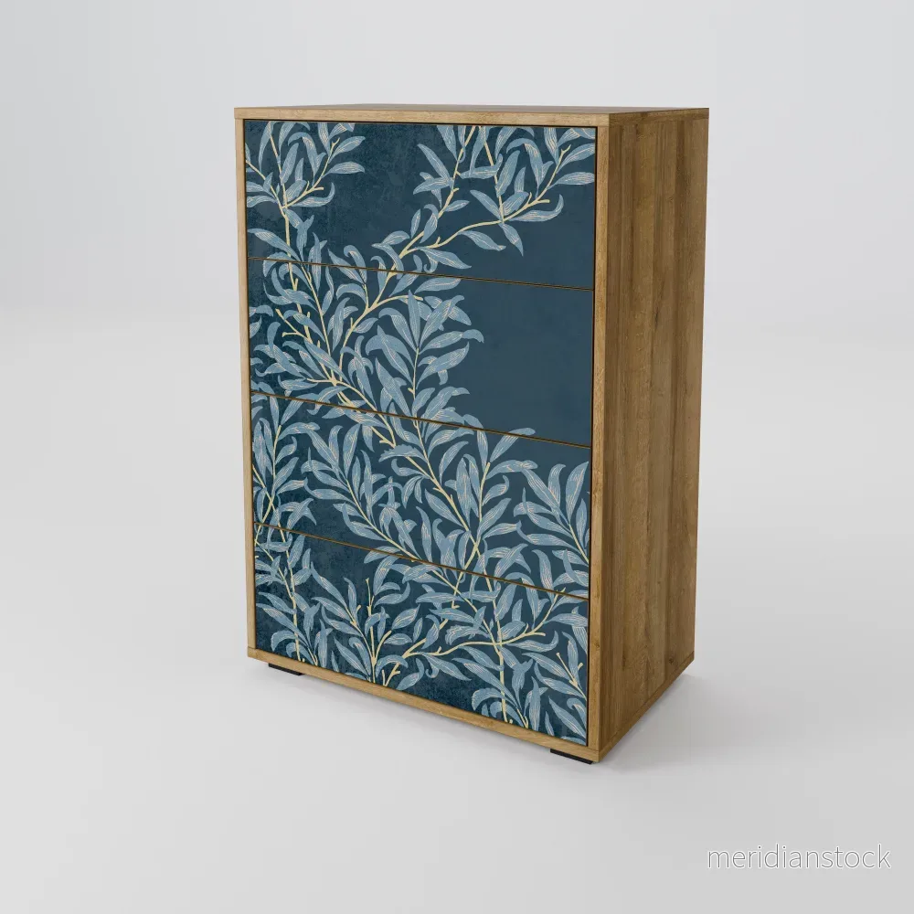 BLUE LEAVES Chest of drawers