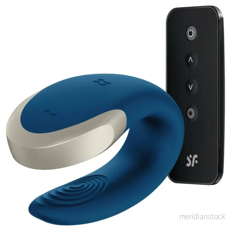 SATISFYER - DOUBLE LOVE LUXURY PARTNER VIBRATOR BLUE - Bild 3