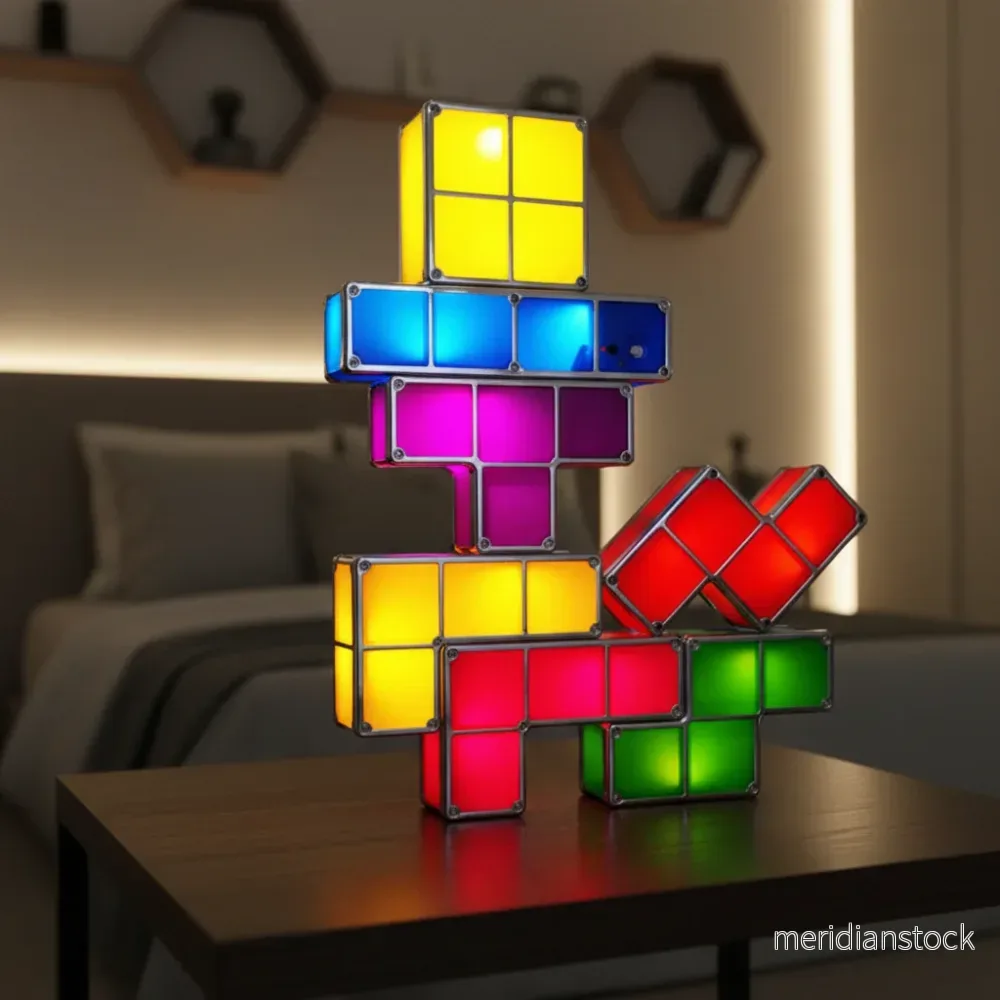 Retro Gaming-designlampa - PixelTower