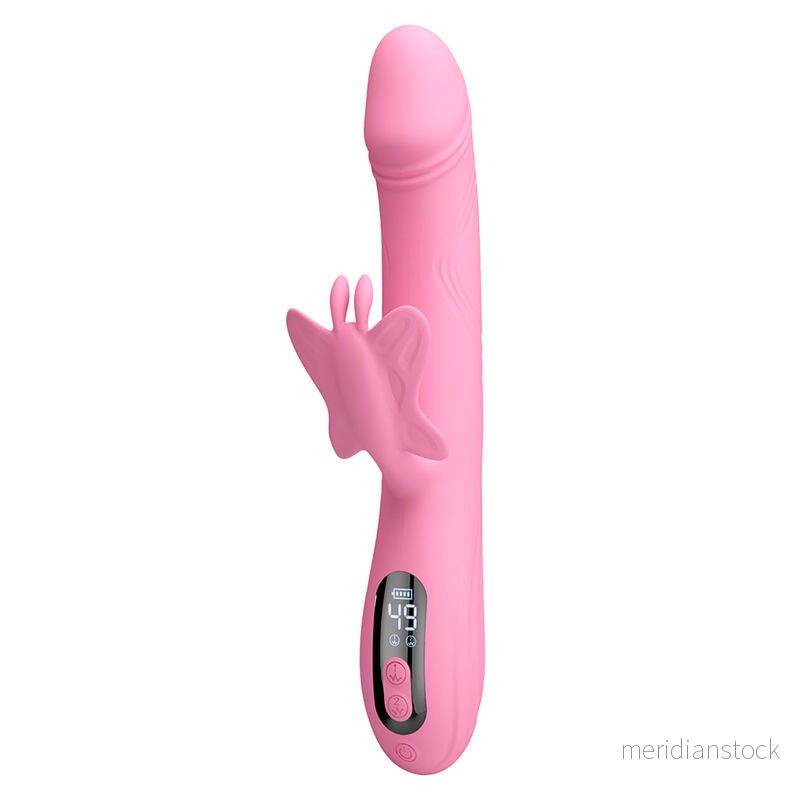 PRETTY LOVE - BELLA RABBIT VIBRATOR WITH BUTTERFLY STIMULATION AND LED PINK - Bild 3