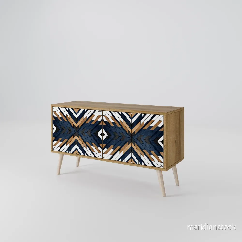 ARTFUL GEOMETRY Kompakt TV-bänk med 2 dörrar ARTFUL GEOMETRY Kompakt TV-bänk med 2 dörrar