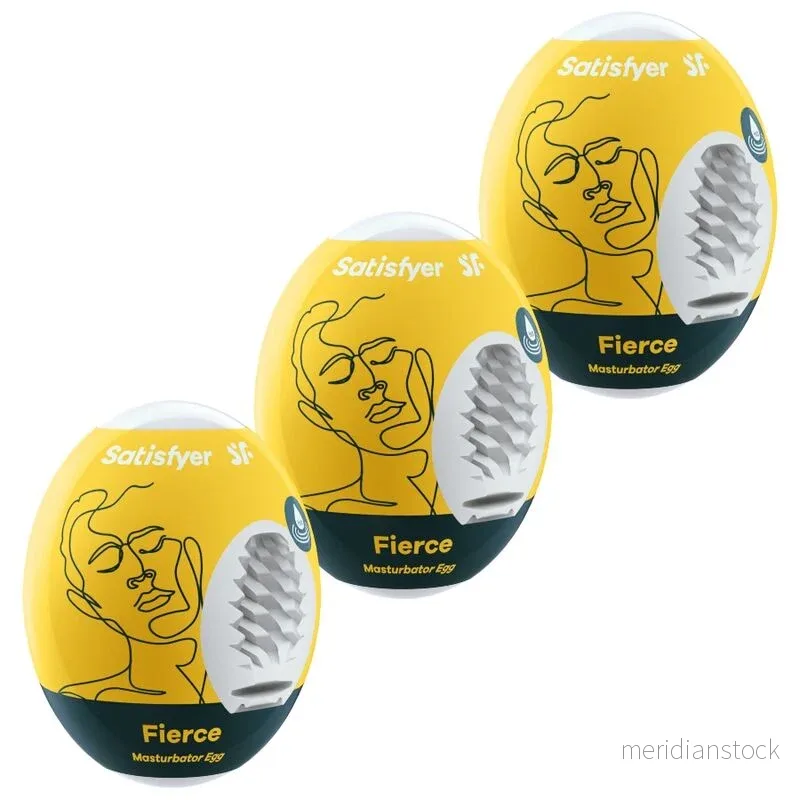 SATISFYER - 3 MASTURBATOR EGGS FIERCE - Bild 2