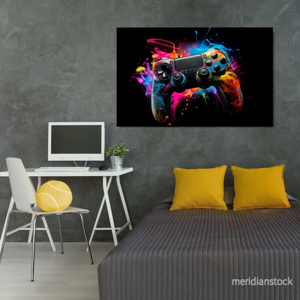 CYBERNETIC GAME Horizontal Canvas Print