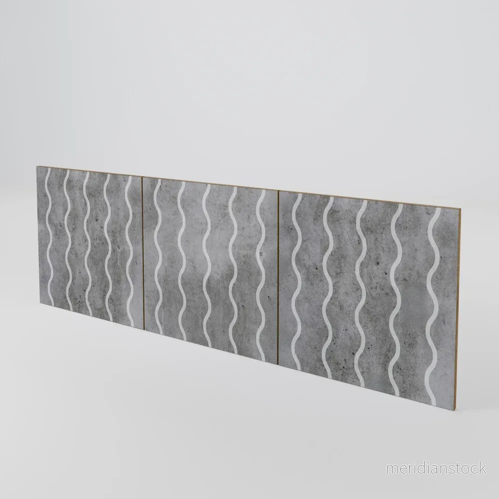 WAVES OF CONCRETE Luckset med 3 dörrar till sideboard WAVES OF CONCRETE Luckset med 3 dörrar till sideboard