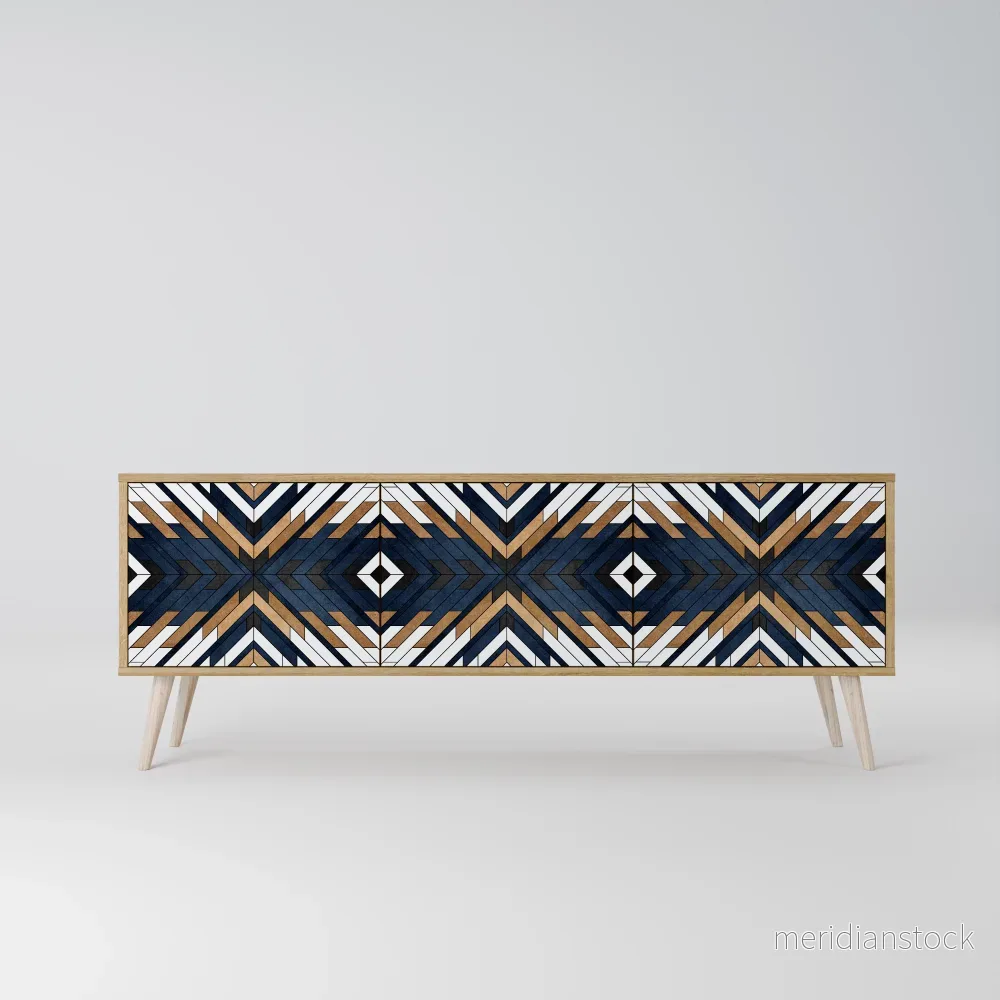 ARTFUL GEOMETRY TV-bänk med 3 dörrar - Bild 2