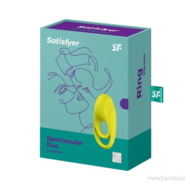 SATISFYER - SPECTACULAR DUO RING VIBRATOR YELLOW - Bild 3