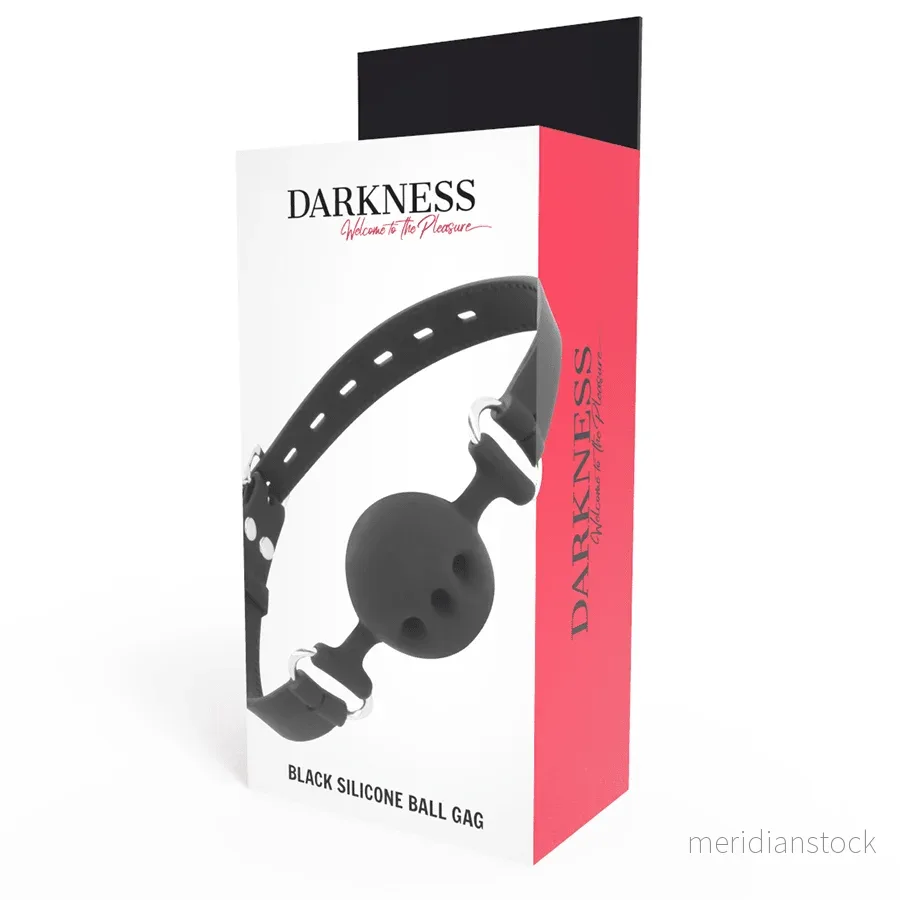 DARKNESS - BLACK BREATHABLE SILICONE GAG - Bild 2