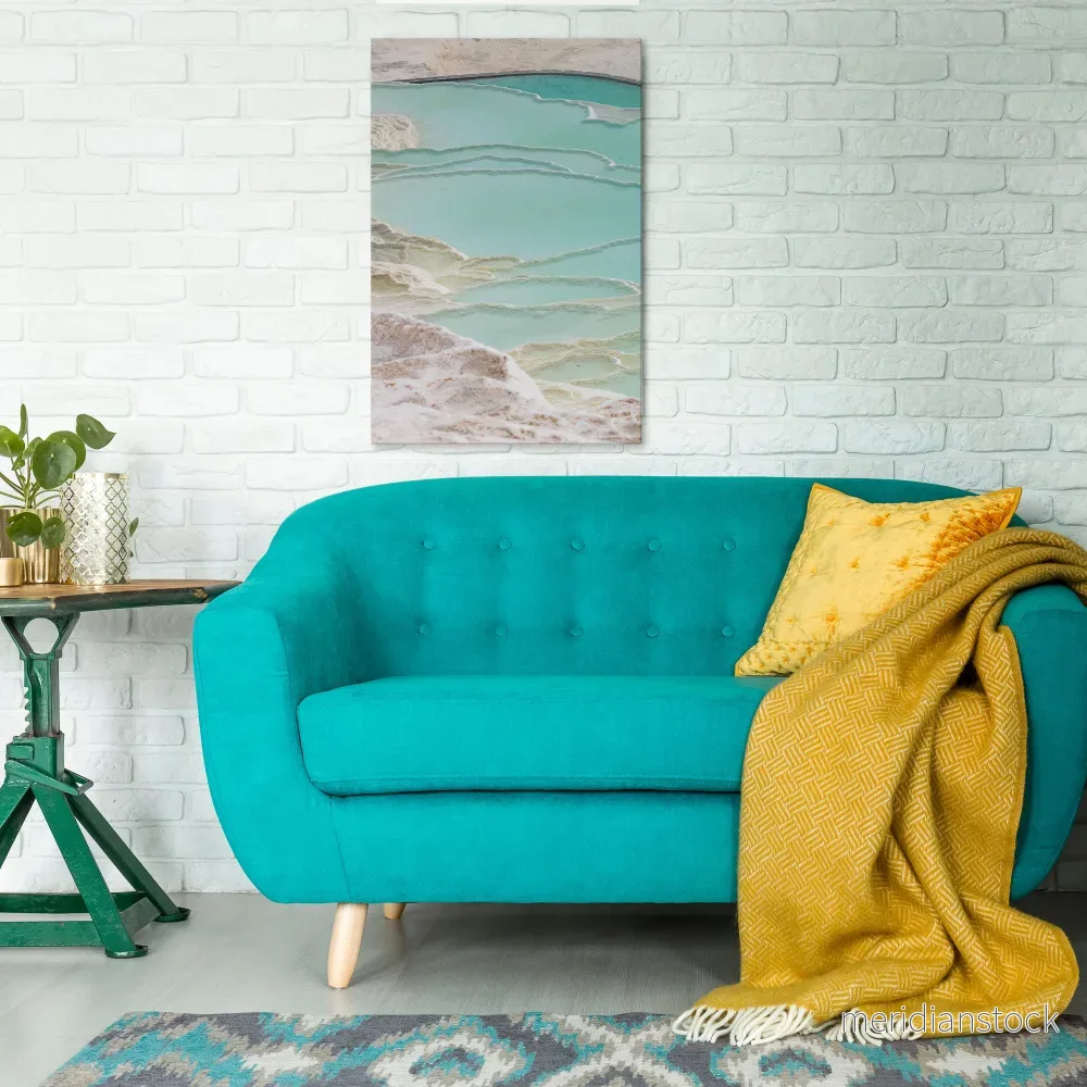 AQUAMARINE WHISPERS Vertical Canvas Print - Bild 2