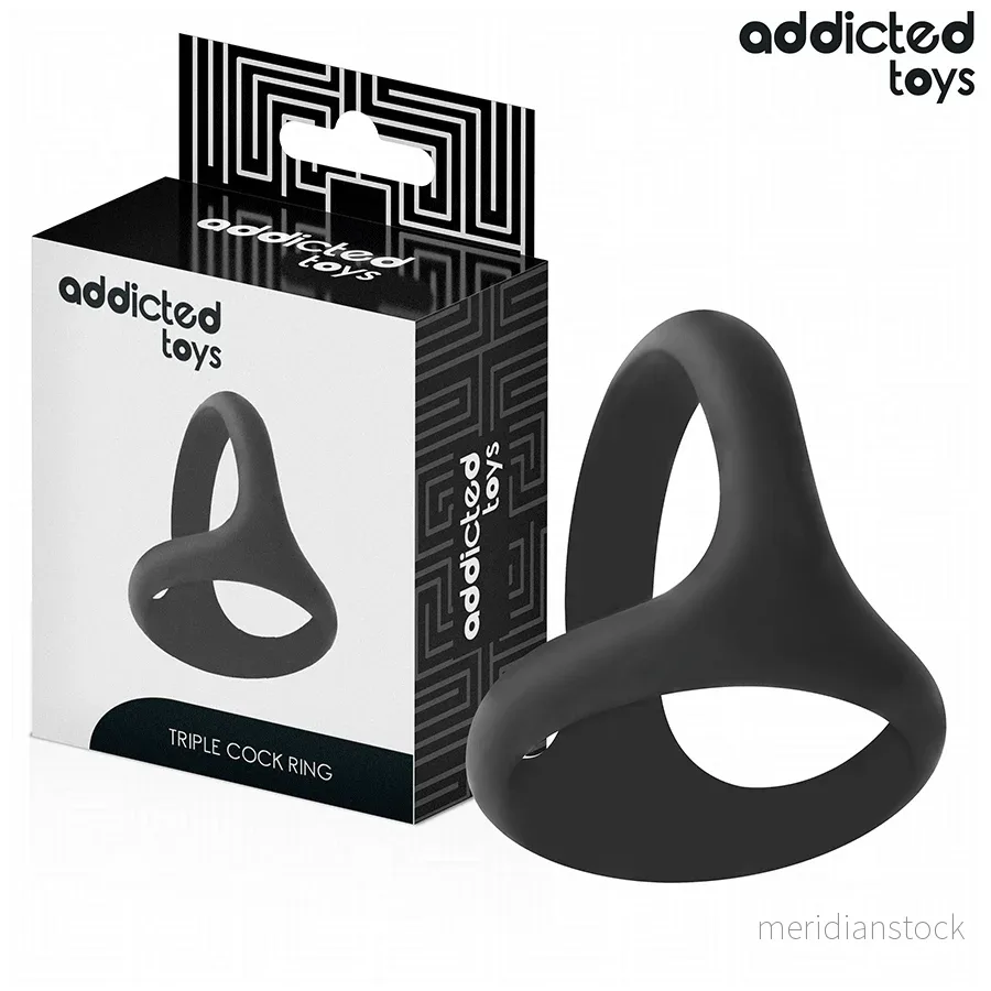 ADDICTED TOYS - THICK TRIPLE PENIS RING