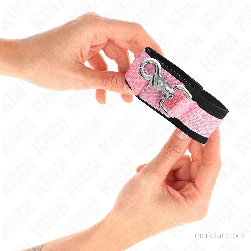KINK - ADJUSTABLE NEOPRENE WRIST RESTRAINTS PINK ADJUSTABLE 22-34 CM - Bild 2