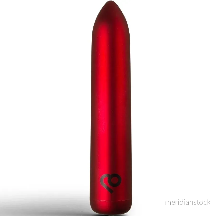 ROCKS-OFF - RECHARGEABLE VIBRATING BULLET POPPY RED