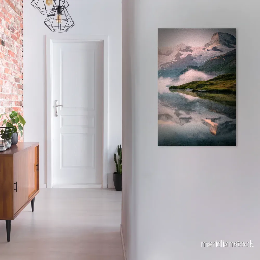 FOGGY HORIZON Vertical Canvas Print - Bild 2