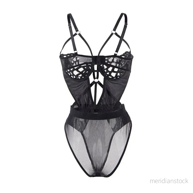 SUBBLIME - 954055 SEXY LACE BODYSUIT BLACK S/M - Bild 2