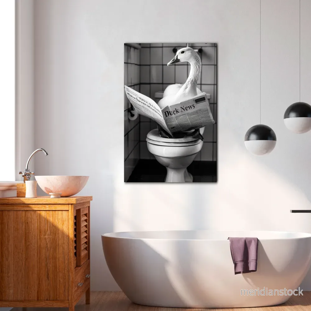 DUCKTAILS AND TIDBITS Vertical Canvas Print - Bild 2