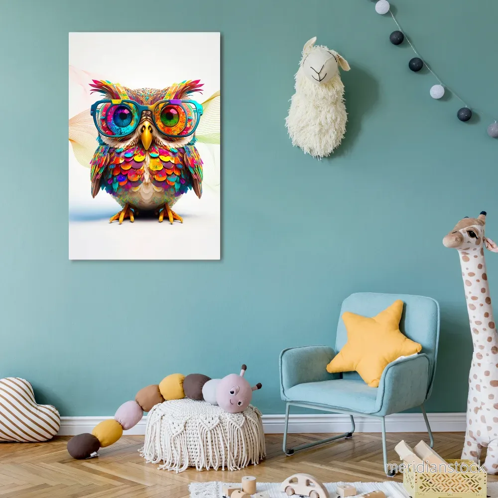 HOOT HOOT Vertical Canvas Print