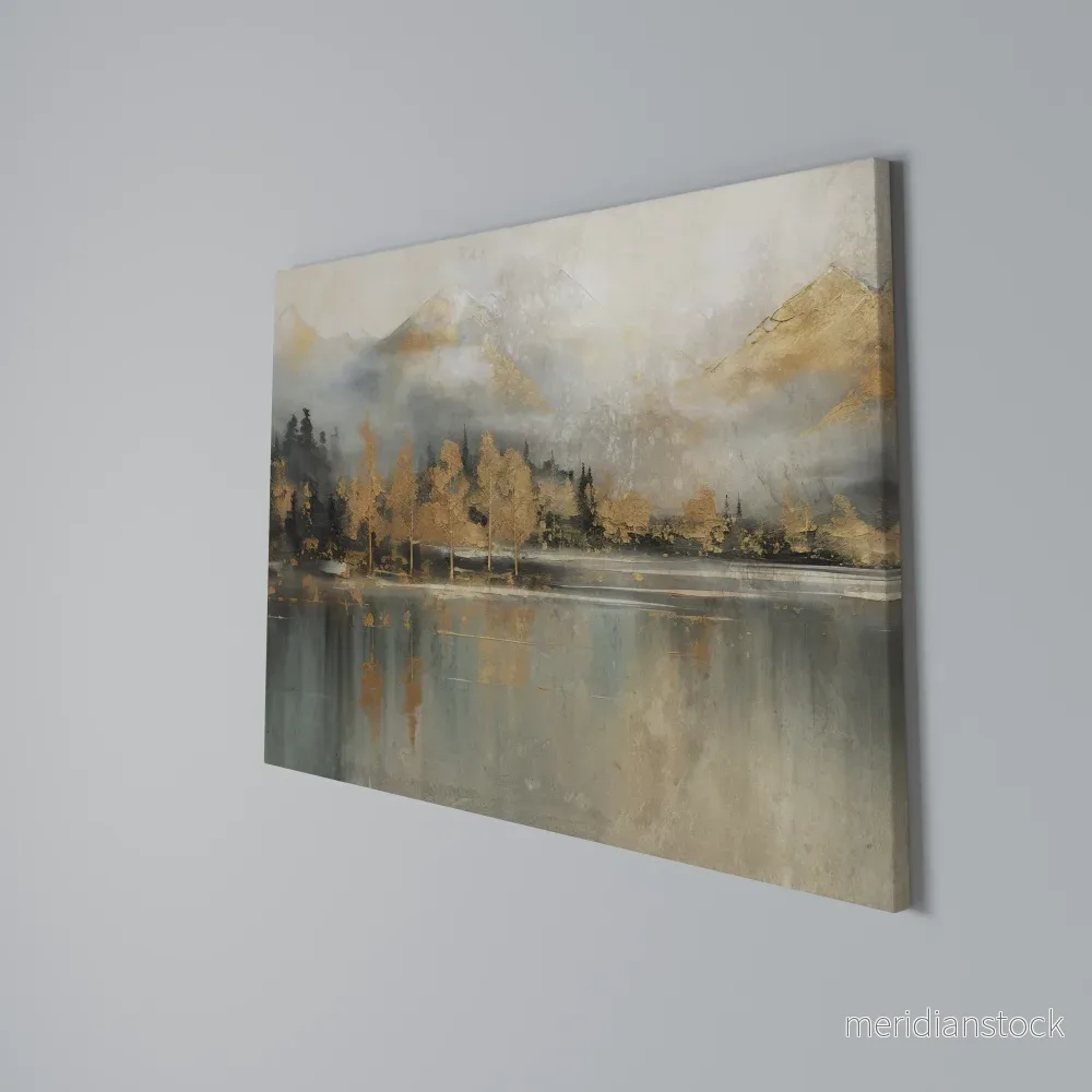 ECHOES OF GOLDEN DAWN Horizontal Canvas Print - Bild 3