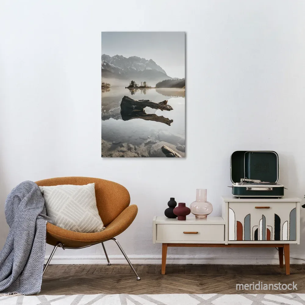 SILENT WATERSCAPE Vertical Canvas Print - Bild 2