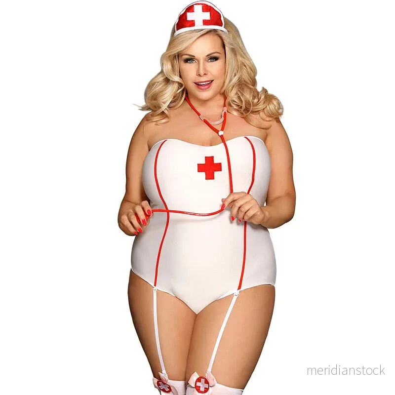 SUBBLIME - SEXY NURSE COSTUME WITH TEDDY S/M - Bild 2