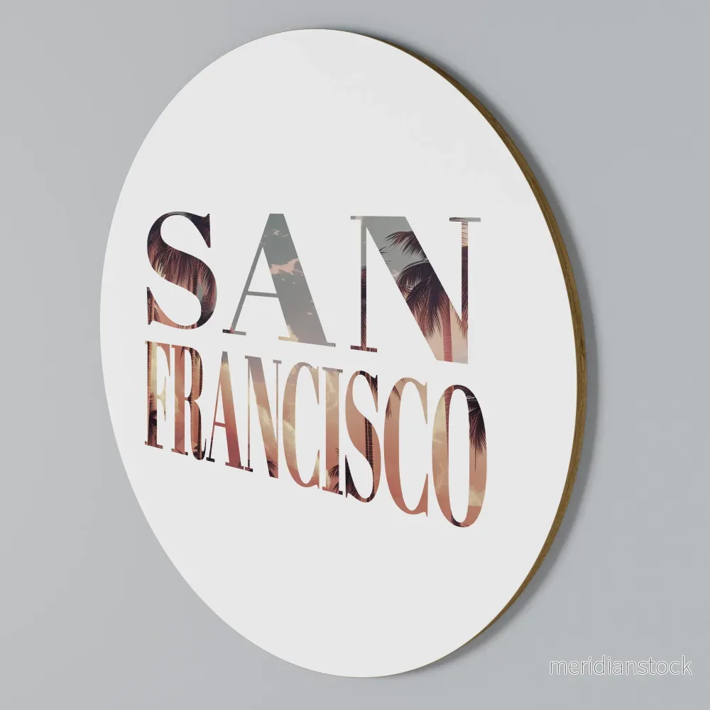 SAN FRANCISCO Rund väggdekor SAN FRANCISCO Rund väggdekor