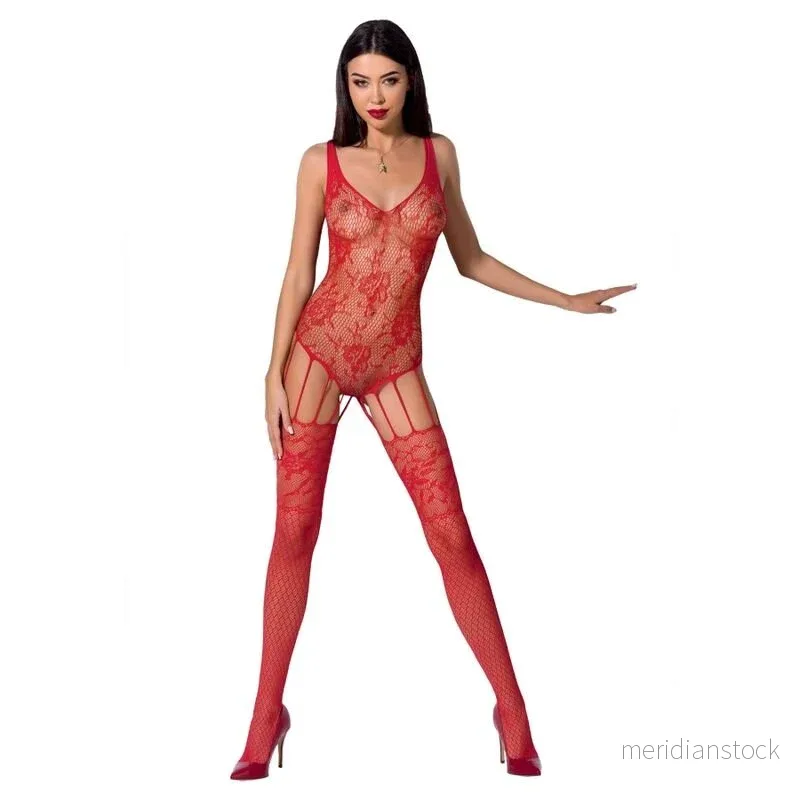PASSION - WOMAN BS074 BODYSTOCKING ONE SIZE BLACK - Bild 2