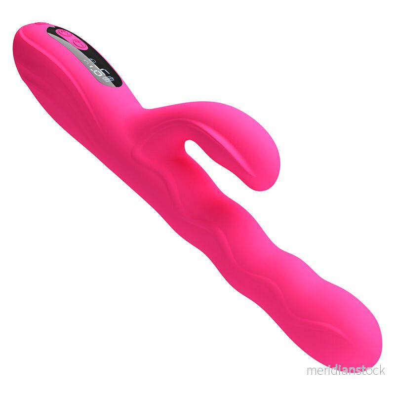 PRETTY LOVE - WINTERS MULTIFUNCTION RABBIT VIBRATOR WITH LED DISPLAY PINK - Bild 3