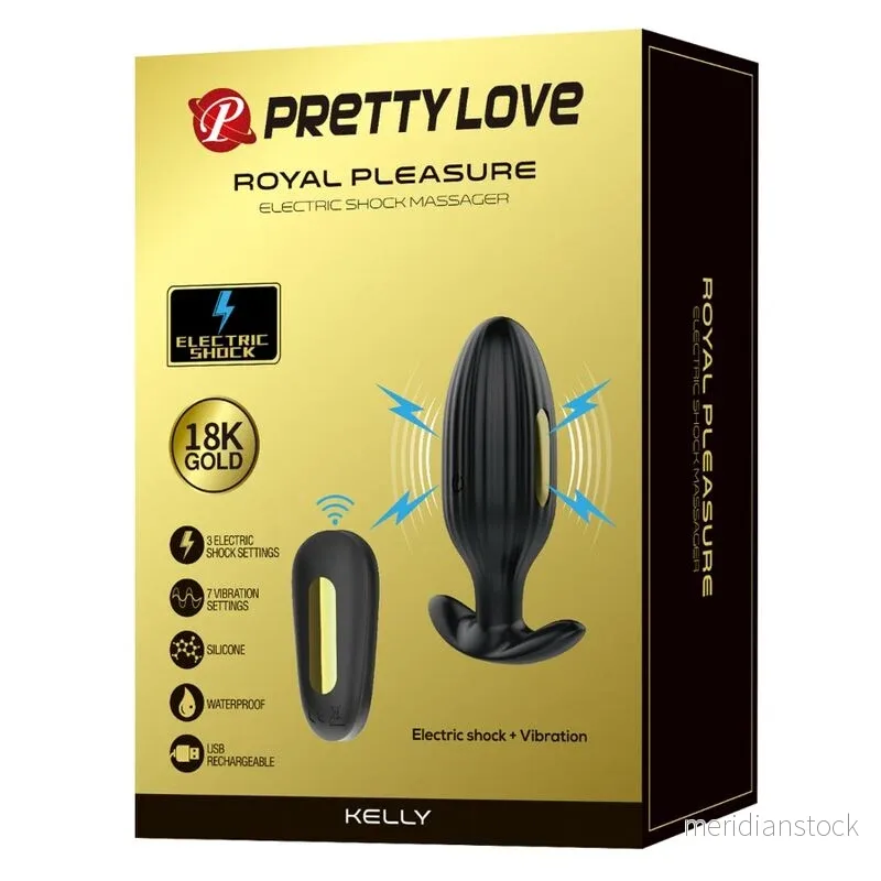 PRETTY LOVE - KELLY PLUG ANAL RECHARGEABLE VIBRATOR BLACK - Bild 2