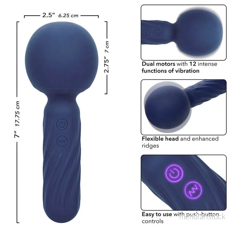 CALEXOTICS - CHARISMA SEDUCTION MASSAGER 12 FUNCTIONS 17.75 CM X 6.25 CM PURPLE - Bild 3