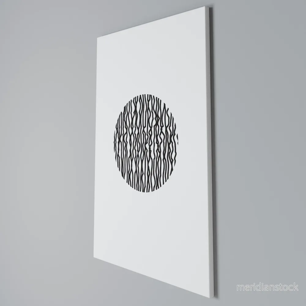 LUNA LINES Vertical Canvas Print - Bild 3